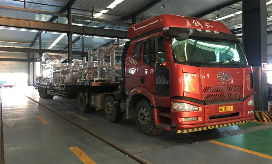 项目发货|线上赌博app股份两套QT10全自动砌块成型机生产线于河北已经进入安装调试阶段